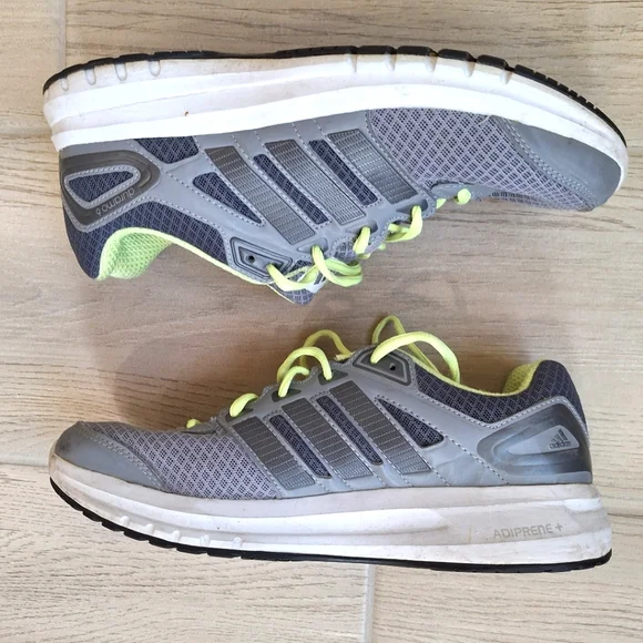 Adidas women's grey and lime running shoes - size 9 - Picture 6 of 9